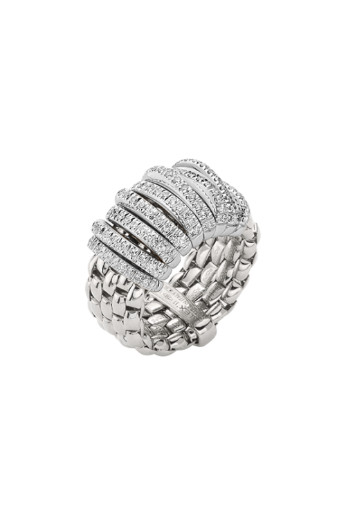 FOPE Panorama White Gold Ring Pave Diamond AN588PAVEL